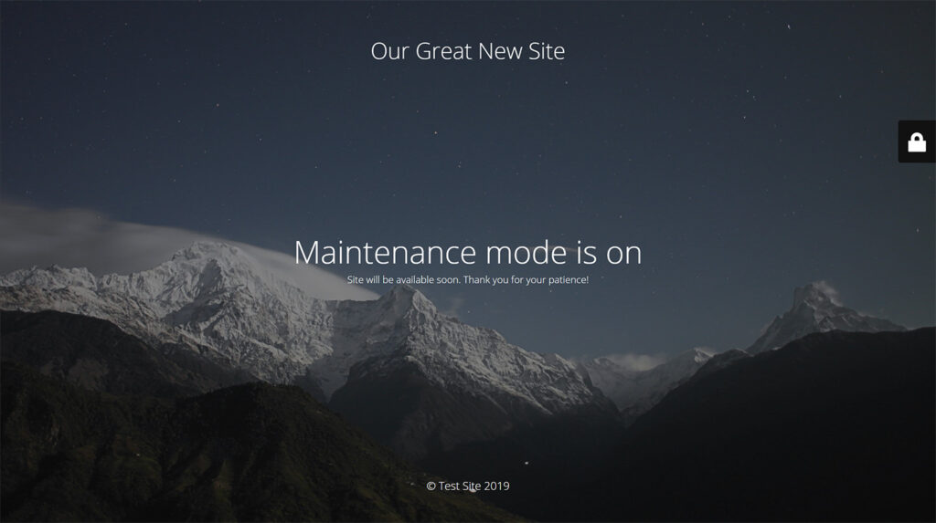 WordPress Maintenance Mode