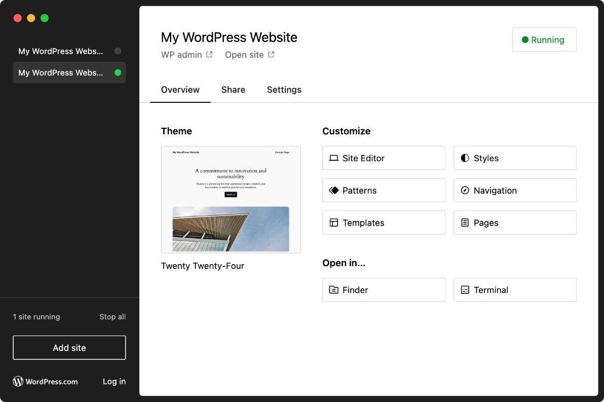 WordPress Studio Website 
